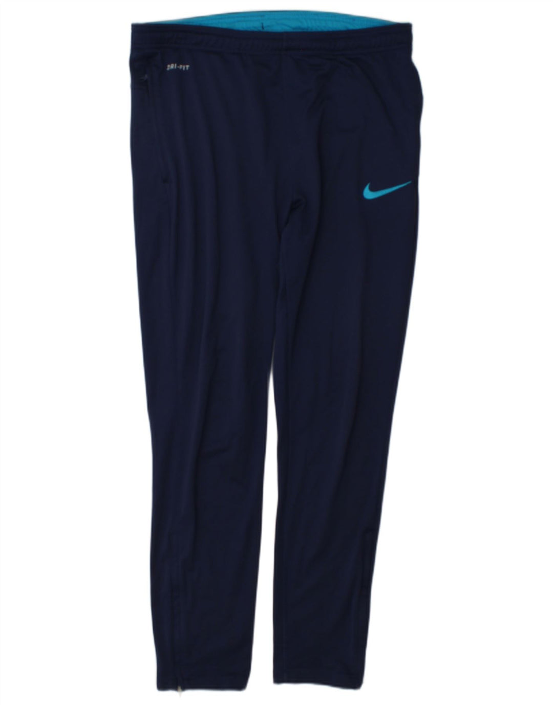 Nike Mens Dri Fit Tracksuit Trousers Medium  Navy Blue Polyester