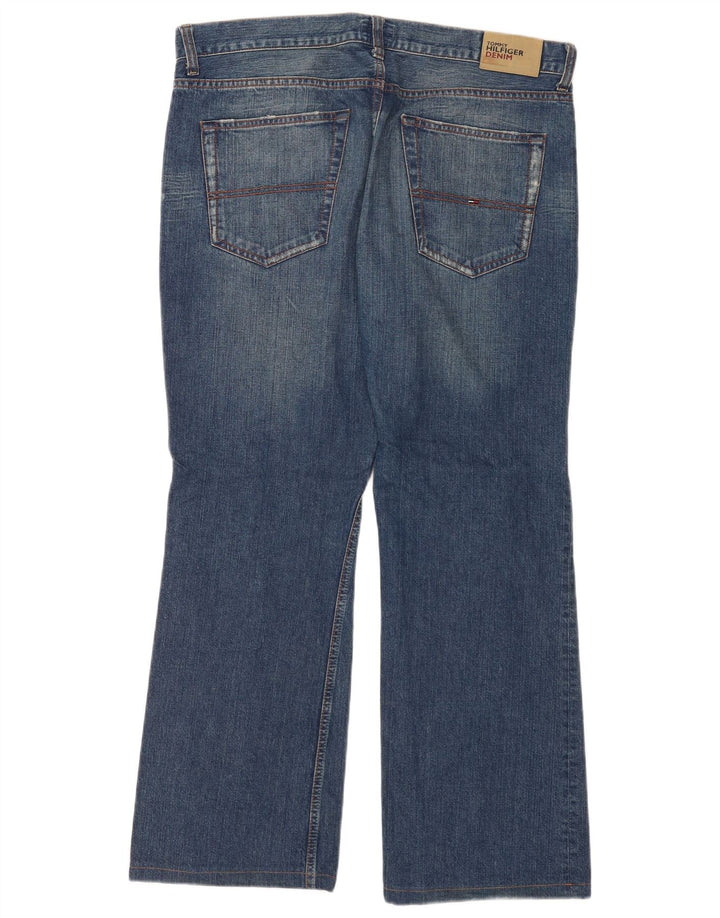 Tommy Hilfiger Mens Bootcut Jeans W36 L30 Blue Cotton