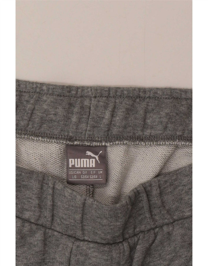 Puma Mens Graphic Sport Shorts Large Grey Flecked