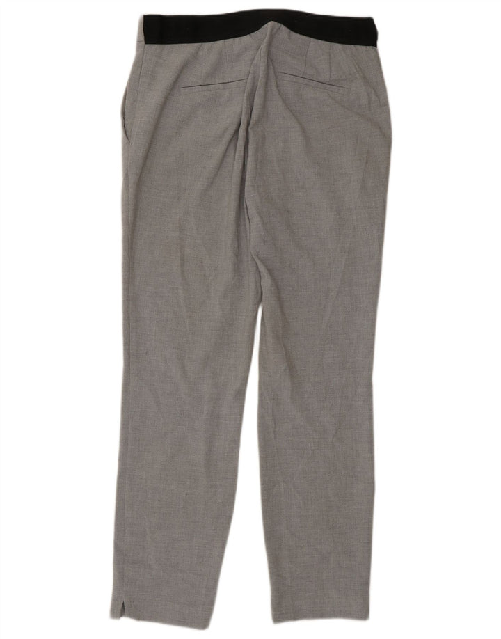 Zara Womens Tapered Suit Trousers Large W30 L29 Grey Polyester
