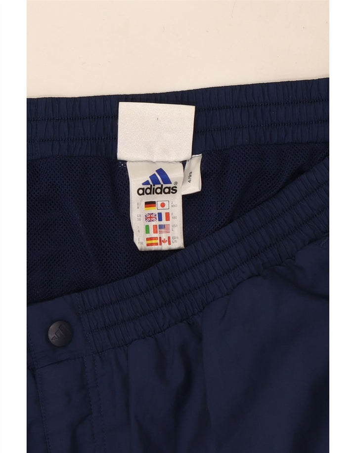 Adidas Mens Cargo Tracksuit Trousers Large  Navy Blue Polyester