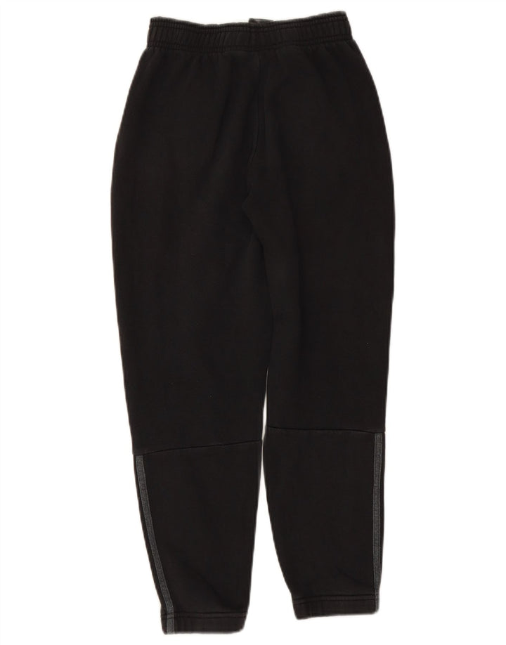ADIDAS Boys Tracksuit Trousers Joggers 9-10 Years  Black Cotton