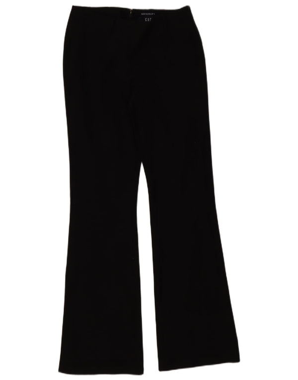 Gap Womens Flare Casual Trousers US 6 Medium W26 L31 Black Cotton