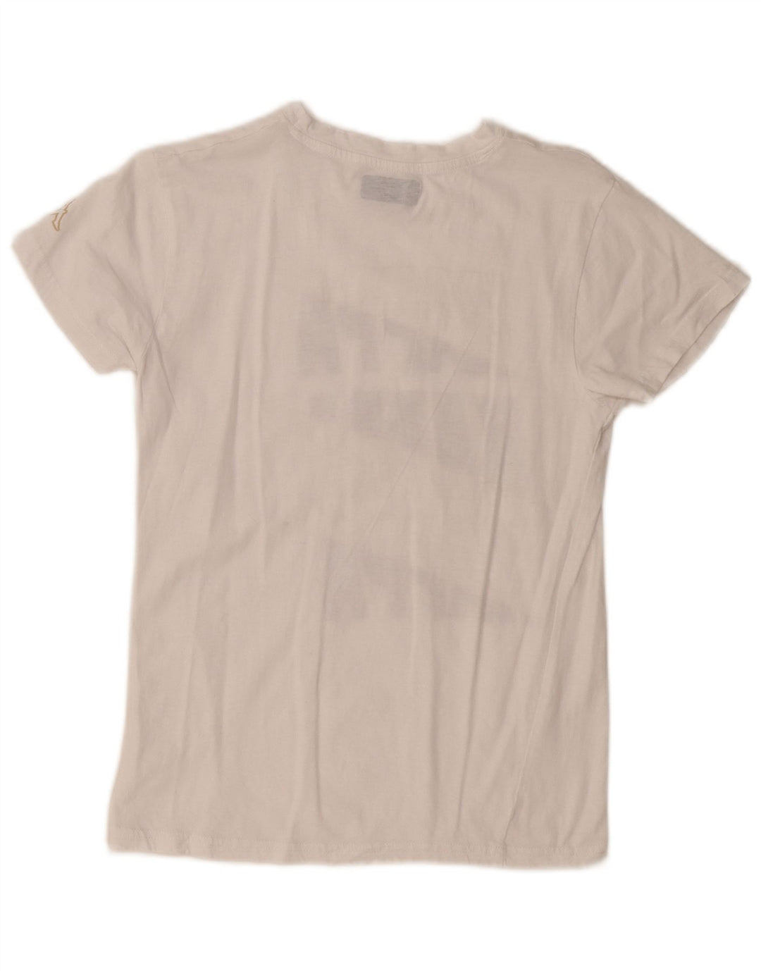 KAPPA Womens Graphic T-Shirt Top UK 10 Small White