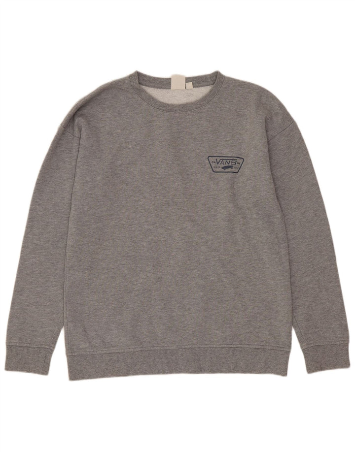 VANS Mens Graphic Sweatshirt Jumper XS Grey