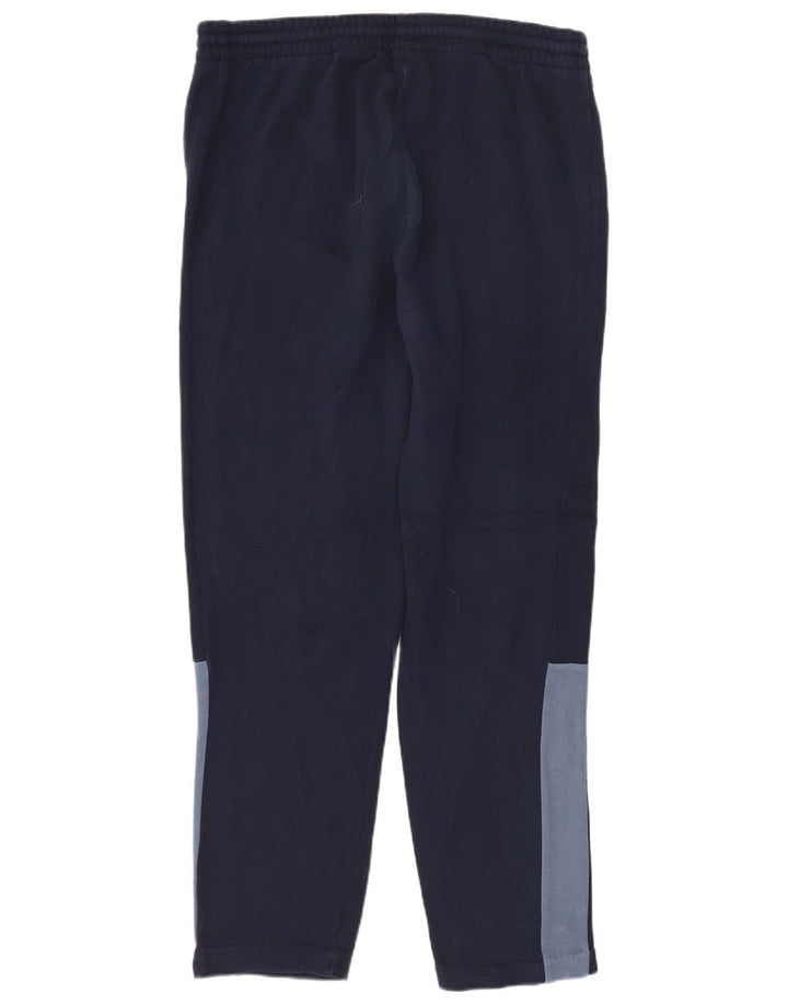 ADIDAS Mens Tracksuit Trousers Medium  Navy Blue Colourblock