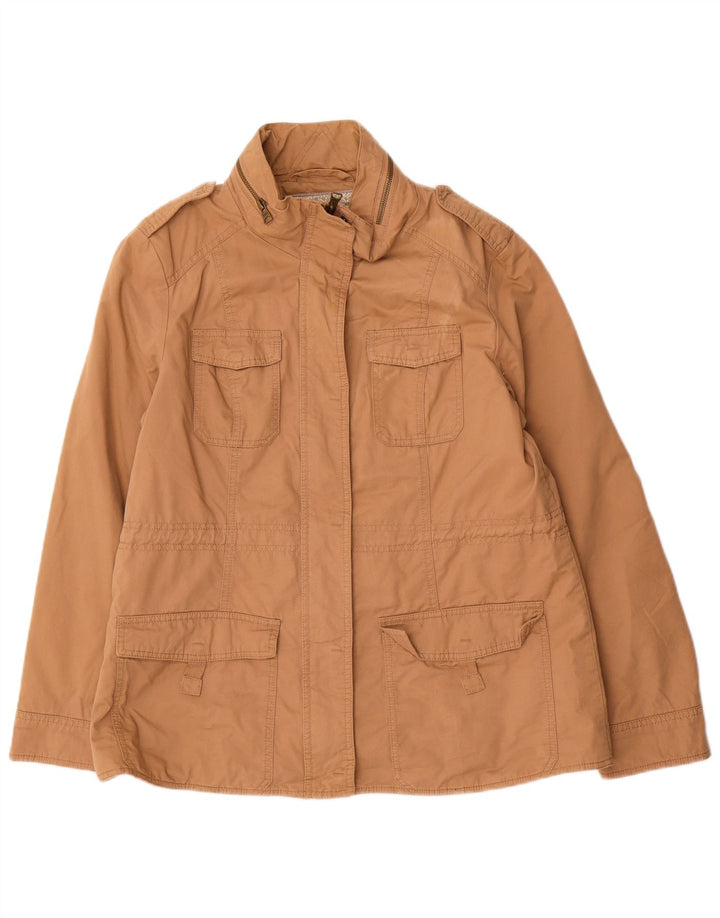 Marks & Spencer Womens Indigo Hooded Utility Jacket UK 14 Large Beige