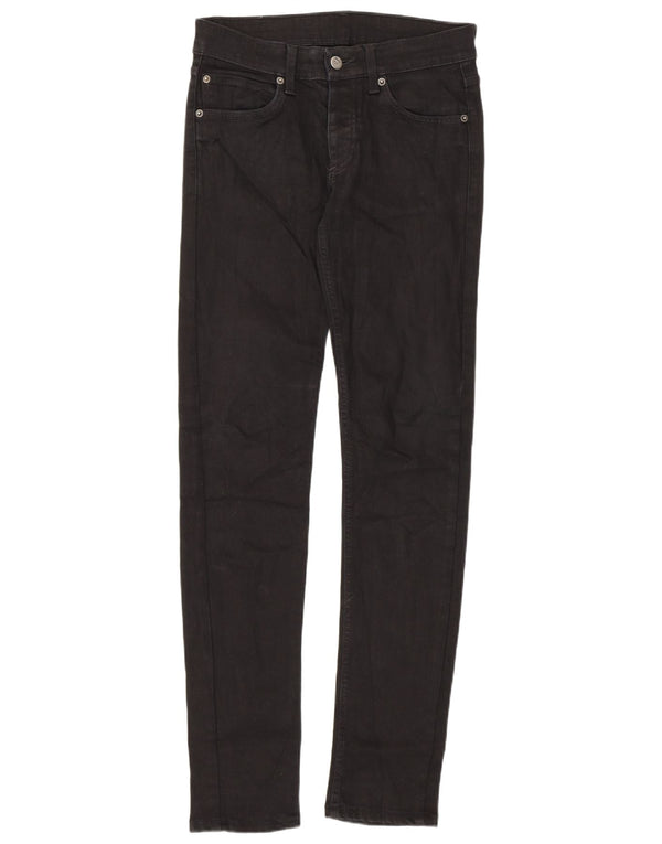 Cheap Monday Womens Low Waist Skinny Jeans W29 L32 Black Cotton