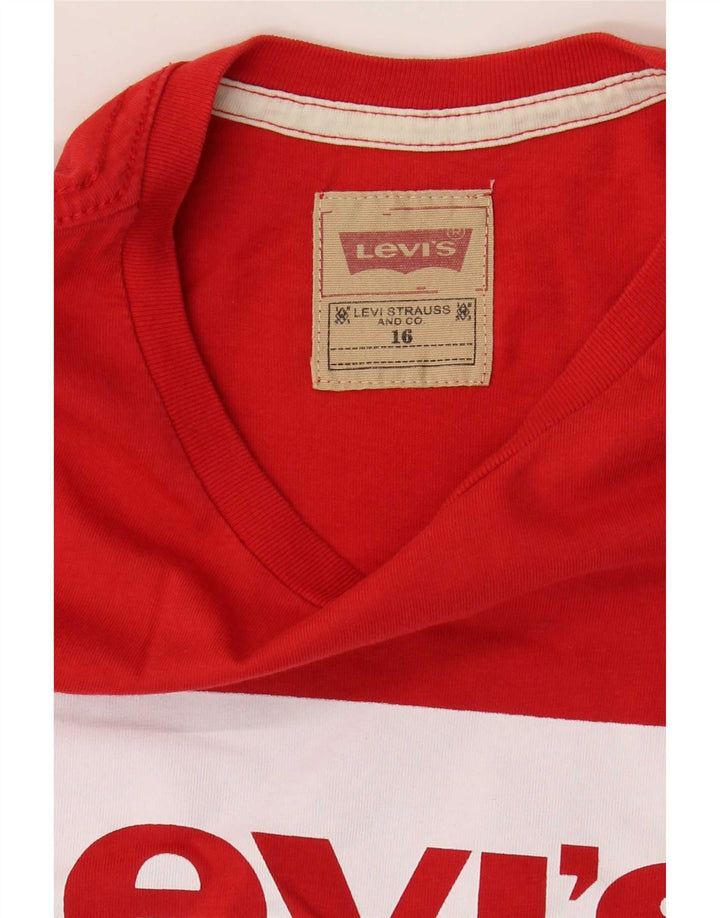Levi's Boys Graphic T-Shirt Top 15-16 Years Red
