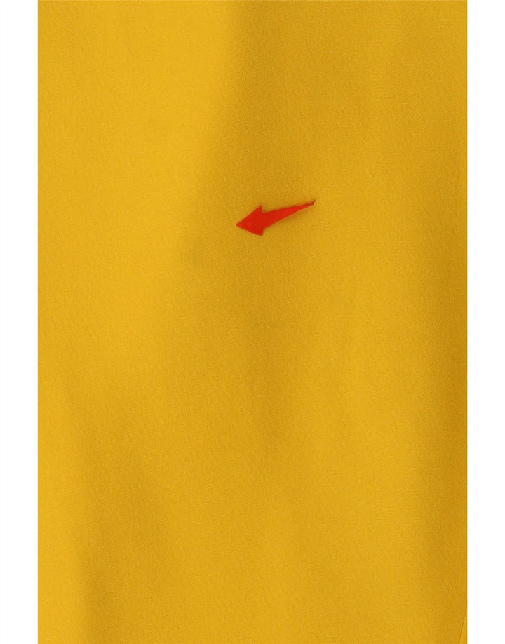 Vintage Womens 3 Button Blazer Jacket UK 14 Medium Yellow Colourblock