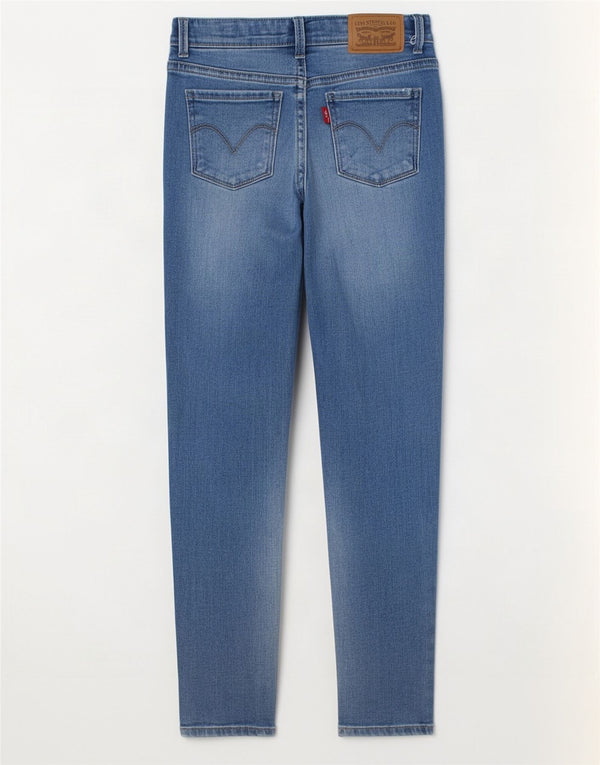 Levi's Girls 710 Super Skinny Jeans 7-8 Years W20 L23 Blue Cotton
