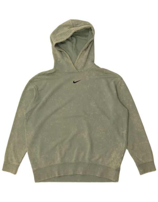 Nike Mens Loose Fit Hoodie Jumper Medium Green Tie Dye Cotton