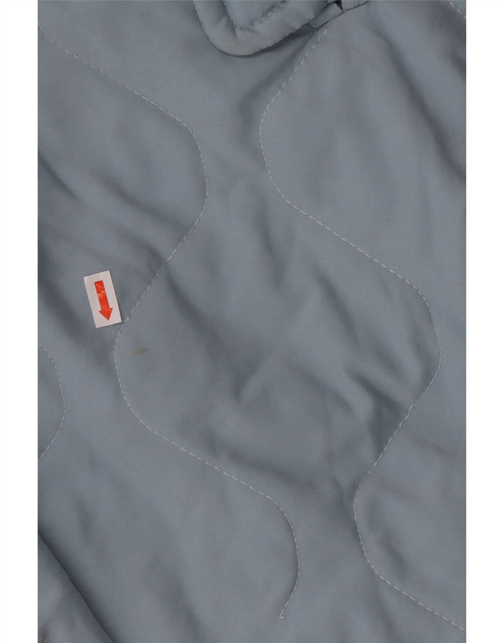 TRUSSARDI JEANS Womens Oversized Hooded Padded Coat UK 14 Medium Blue