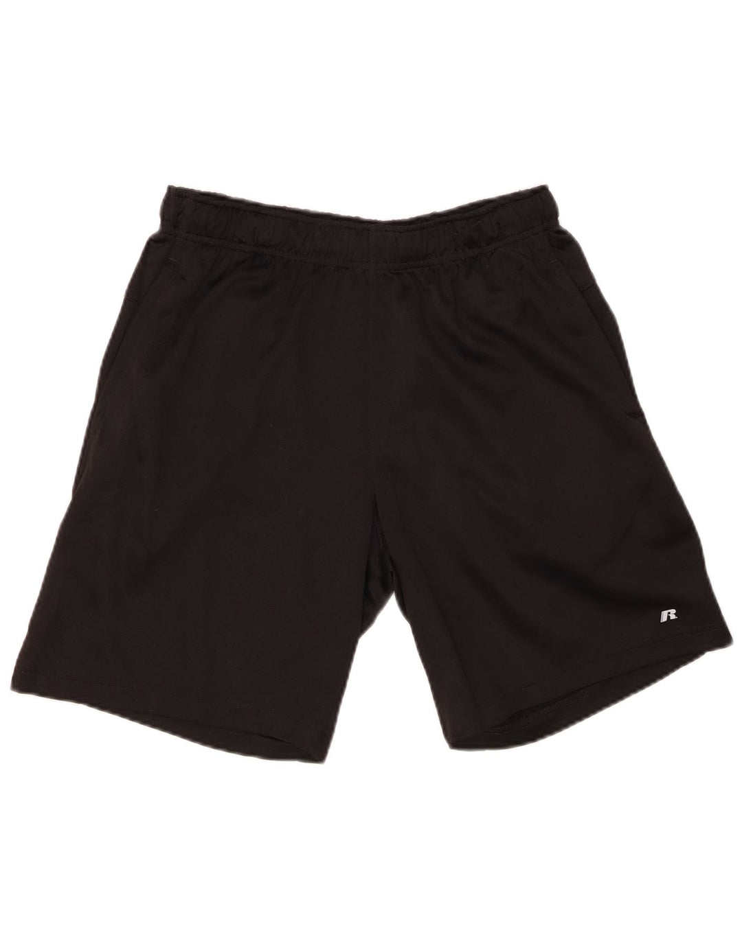 RUSSELL ATHLETIC Mens Dri-Power Sport Shorts Medium  Black Polyester