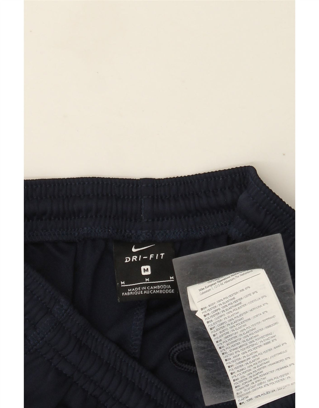 Nike Mens Dri Fit Tracksuit Trousers Medium  Navy Blue Polyester