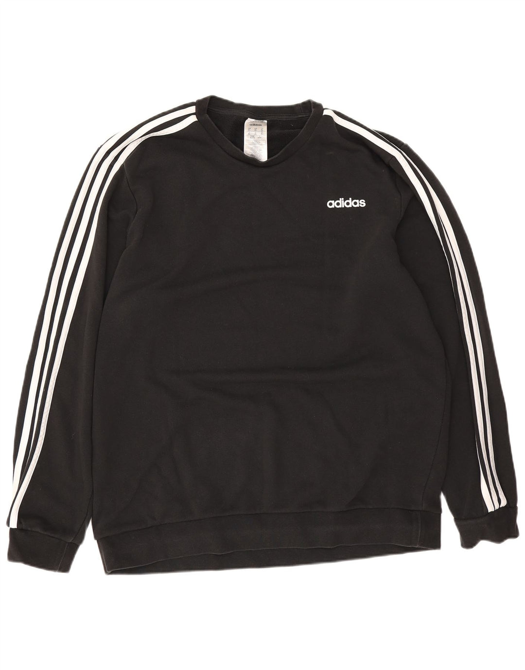 Adidas Mens Sweatshirt Jumper XL Black Cotton