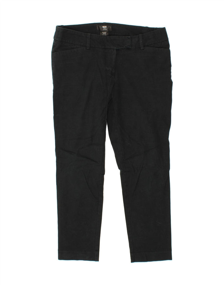 MOSSIMO Womens Stretch Slim Cropped Trousers US 10 Large W32 L26 Black Vintage Mossimo and Second-Hand Mossimo from Messina Hembry 