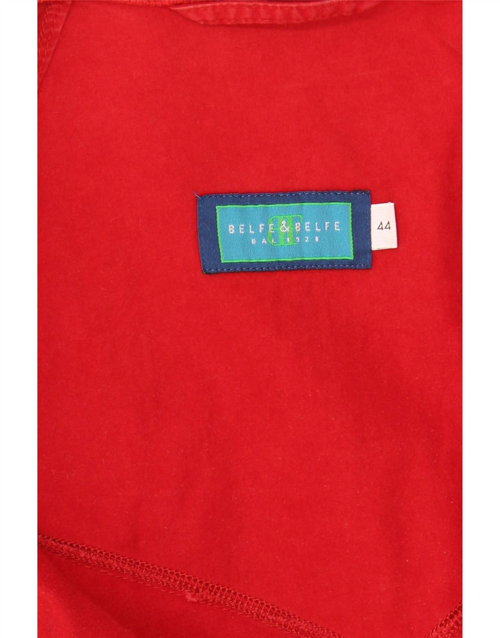 Belfe & Belfe Womens Oversized Bomber Jacket IT 44 Medium Red