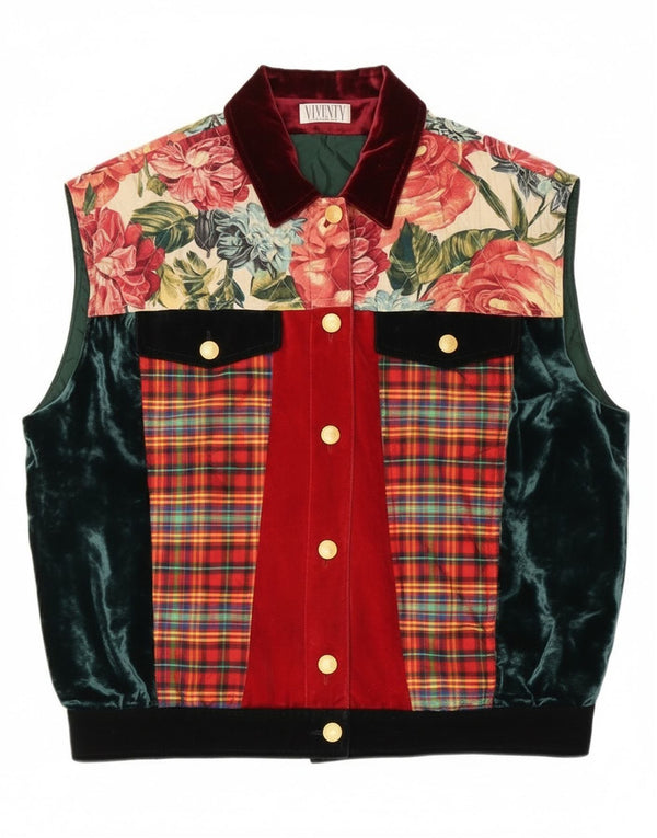 Viventy Womens Oversized Gilet EU 38 Medium Multicoloured Patchwork