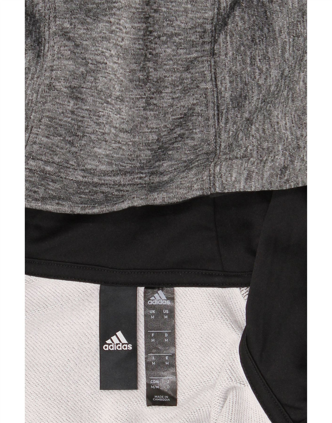ADIDAS Mens Hoodie Jumper Medium Grey Polyester Vintage Adidas and Second-Hand Adidas from Messina Hembry 