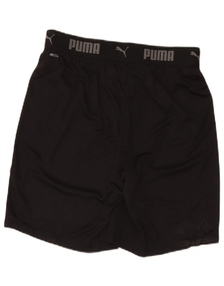 Puma Mens Graphic Sport Shorts Medium Black Polyester