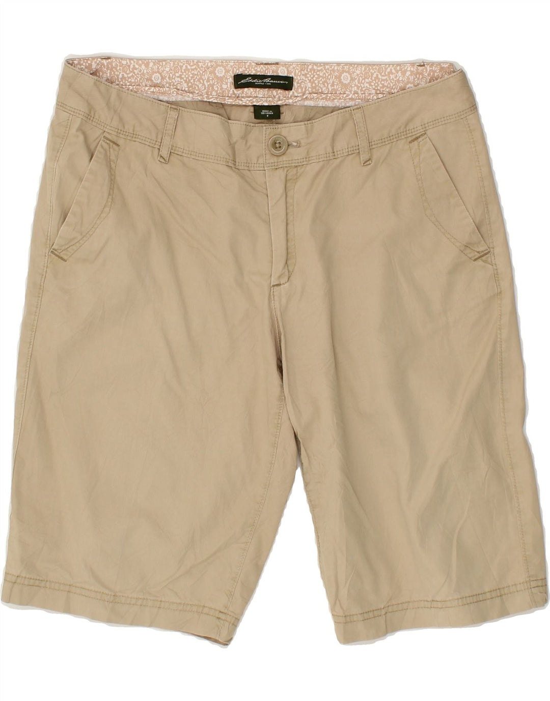 EDDIE BAUER Womens Chino Shorts US 8 Medium W30 Beige Cotton Vintage Eddie Bauer and Second-Hand Eddie Bauer from Messina Hembry 