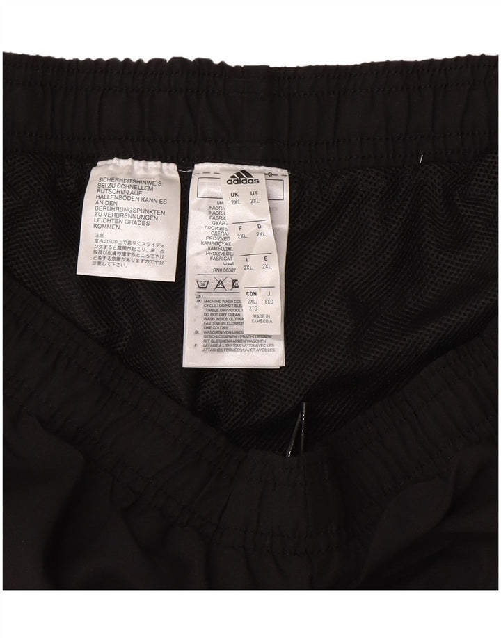 Adidas Mens Tracksuit Trousers 2XL Black Polyester