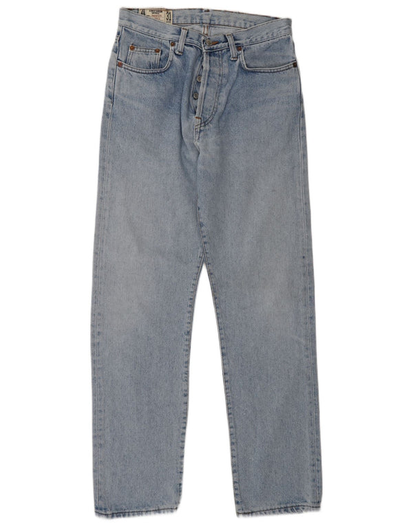 Uniform Mens Straight Jeans W31 L30 Blue Cotton