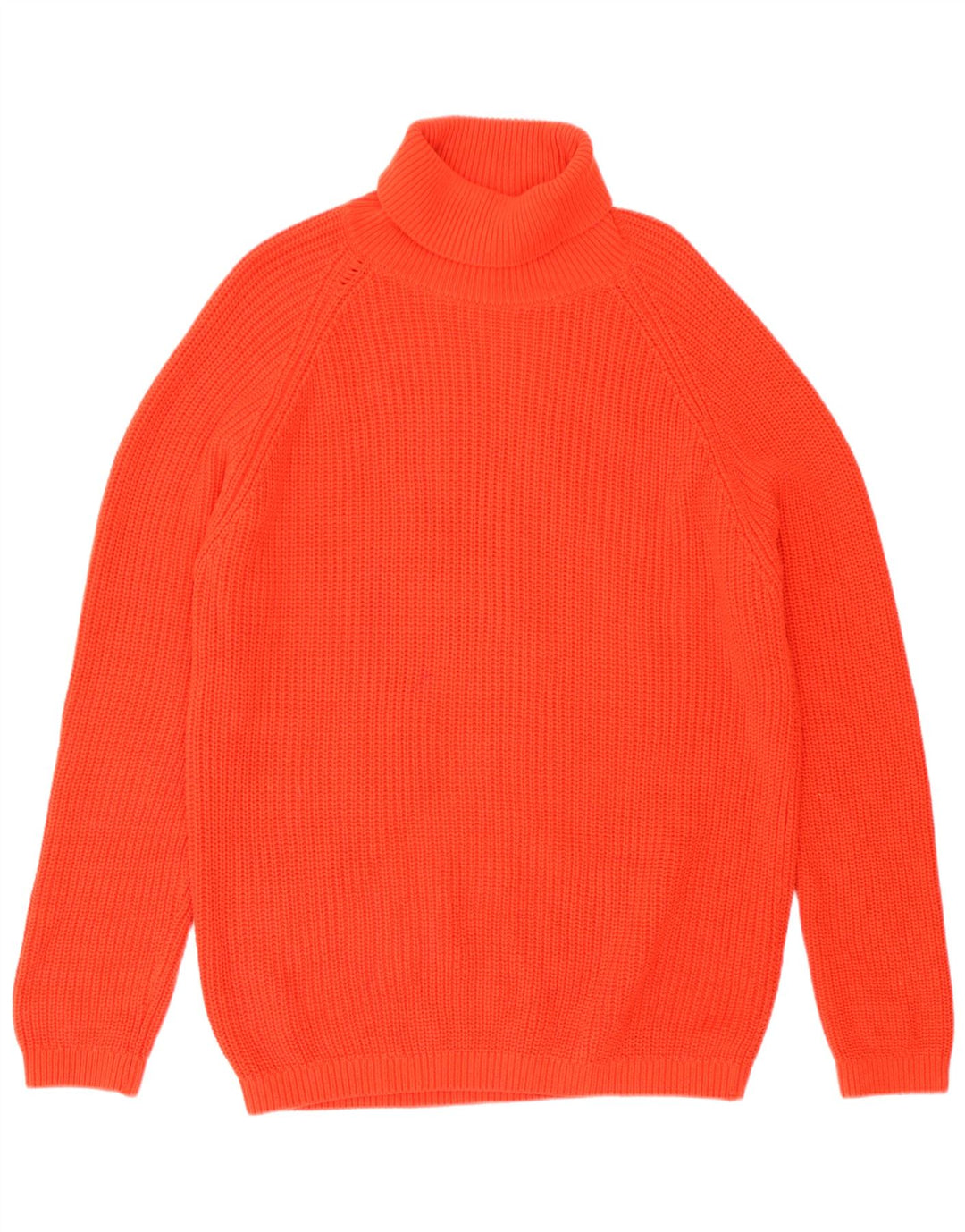 Zara Mens Roll Neck Jumper Sweater XL Red Cotton