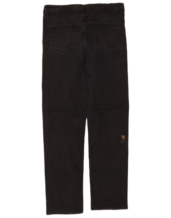 Marks & Spencer Womens Regular Straight Jeans UK 16 Large W32 L30 Black
