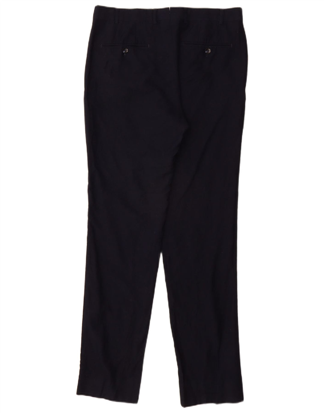 MASSIMO DUTTI Mens Straight Suit Trousers EU 40 Medium W31 L32 Navy Blue