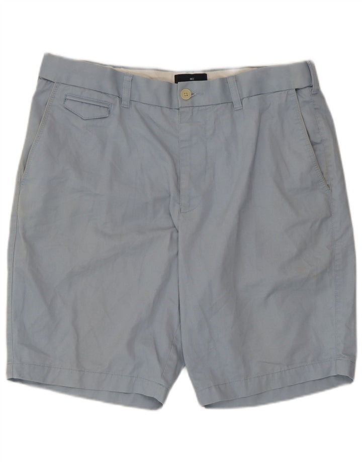 Marks & Spencer Mens Chino Shorts W36 Large  Blue Cotton