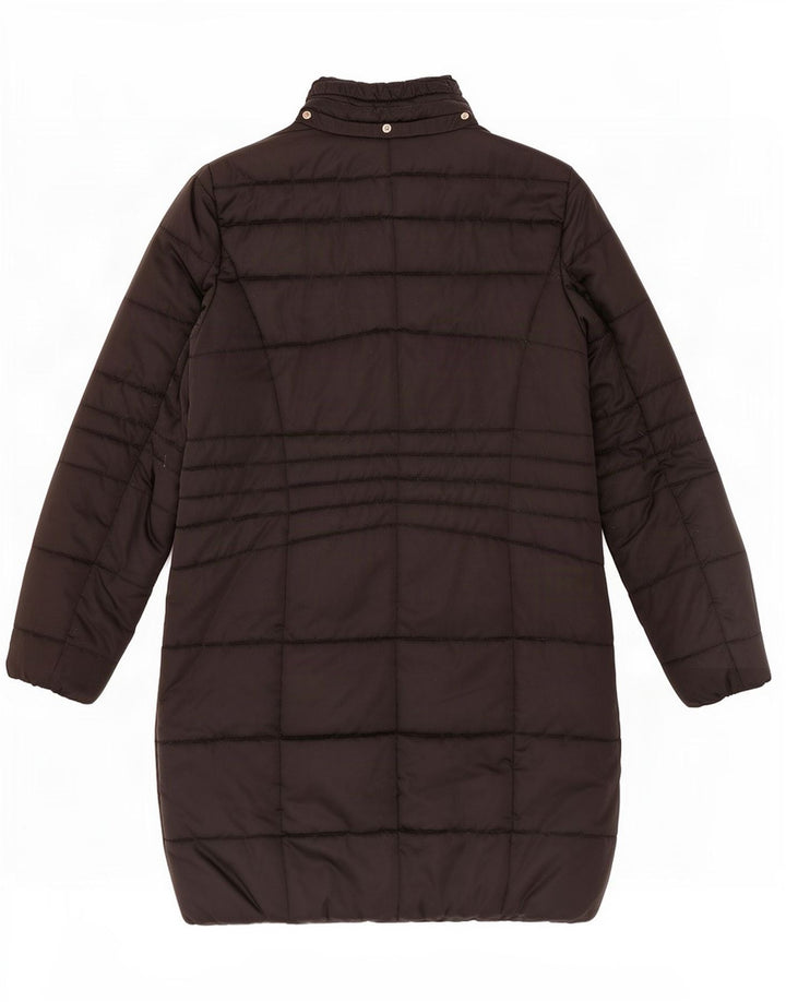 Trussardi Womens Padded Coat IT 46 Large Black Polyester