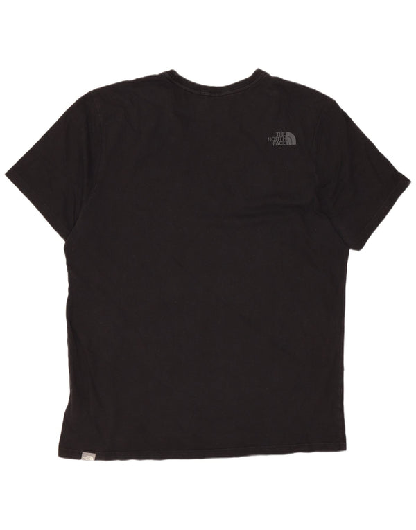 The North Face Mens Graphic T-Shirt Top Large Black Cotton