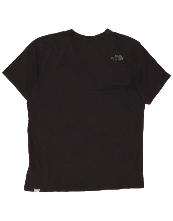 The North Face Mens Graphic T-Shirt Top Large Black Cotton