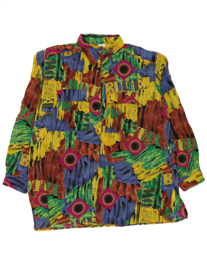 Canda Womens Graphic Shirt Blouse EU 48 2XL Multicoloured Patchwork
