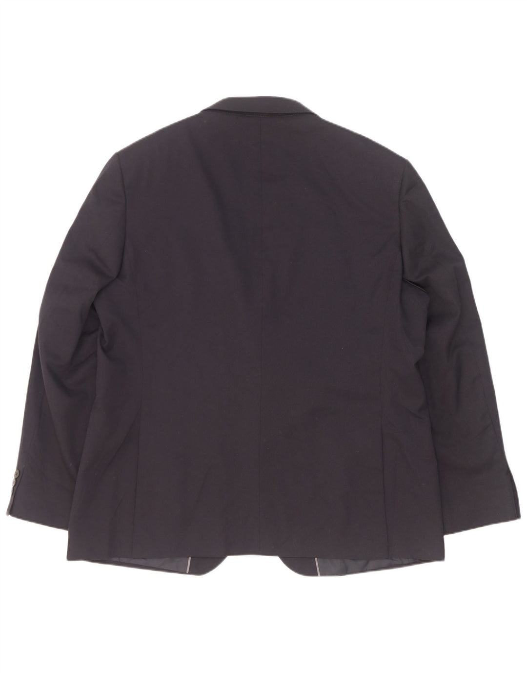 Marks & Spencer Mens 2 Button Blazer Jacket UK 46 3XL Navy Blue Polyester