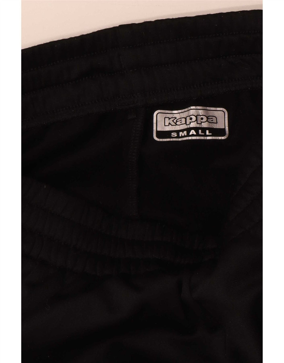 Kappa Mens Graphic Tracksuit Trousers Joggers Small Black Polyester