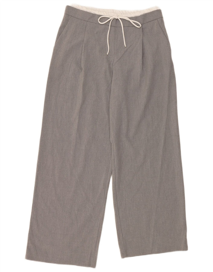 ZARA Womens Pegged Chino Trousers Medium W30 L28 Grey Polyester