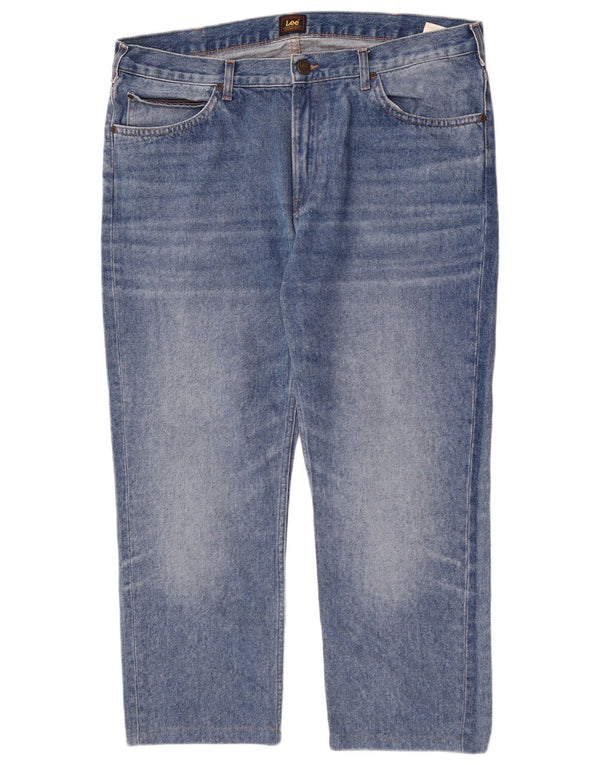 Lee Mens Rider Slim Straight Jeans W38 L27 Blue Cotton