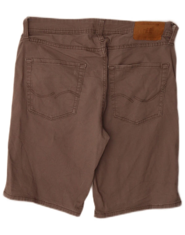 Jack & Jones Mens Casual Shorts Small W29 Grey Cotton