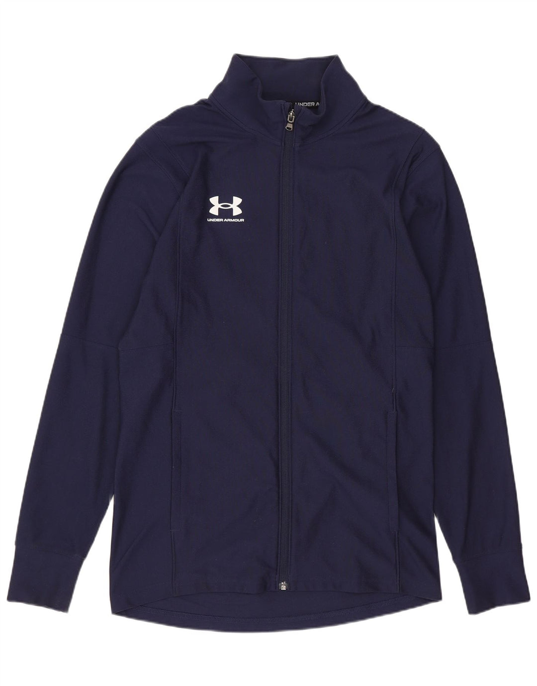 UNDER ARMOUR Mens Tracksuit Top Jacket Small Navy Blue Polyester