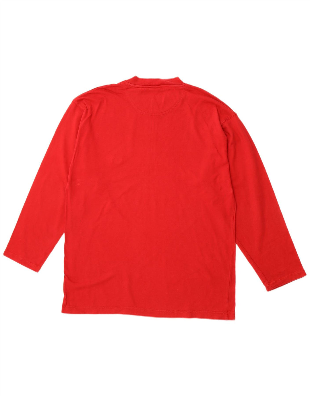 CHAMPION Mens Top Long Sleeve Large Red Cotton