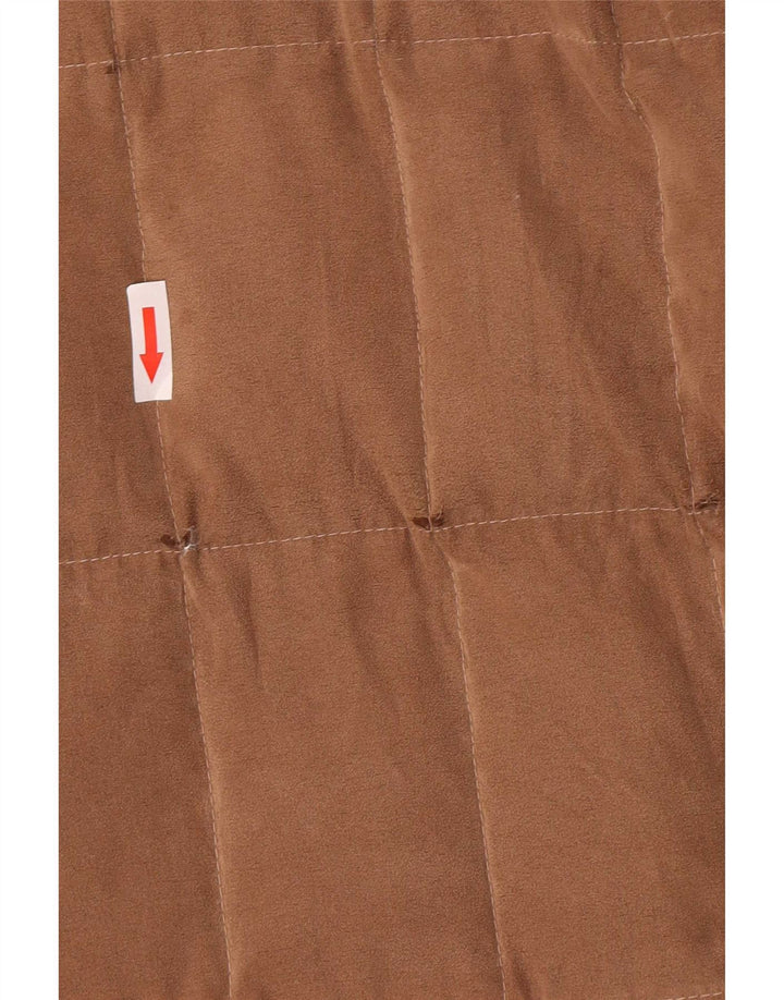 Pal Zileri Mens Hooded Padded Jacket IT 50 Large Brown Polyester