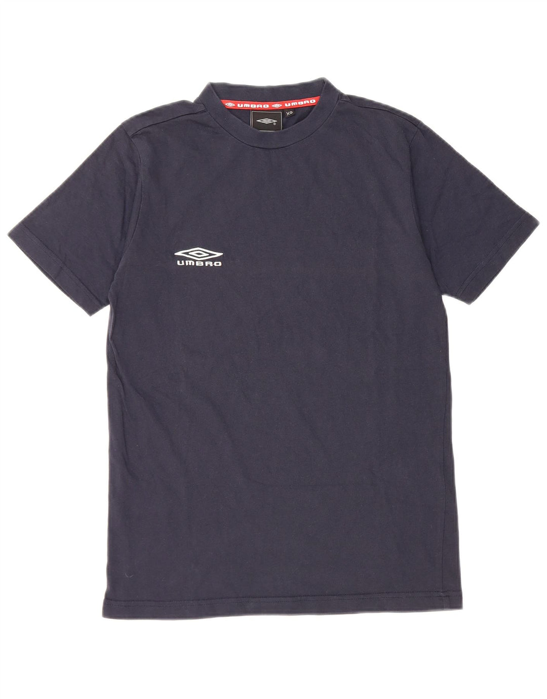 Umbro Mens T-Shirt Top XS Navy Blue Cotton