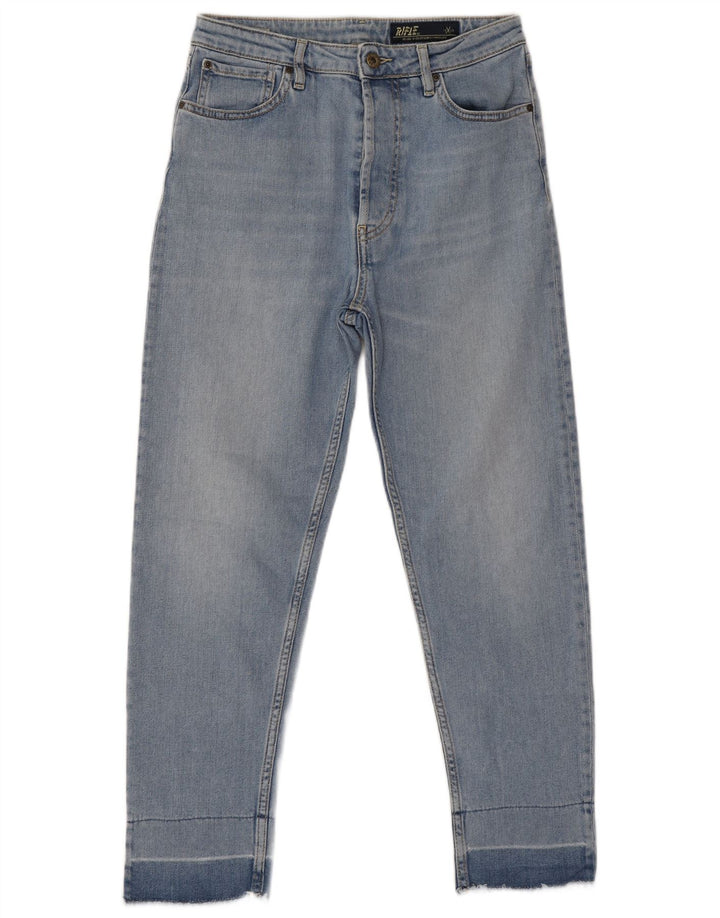 Rifle Womens Straight Jeans W27 L26 Blue Cotton