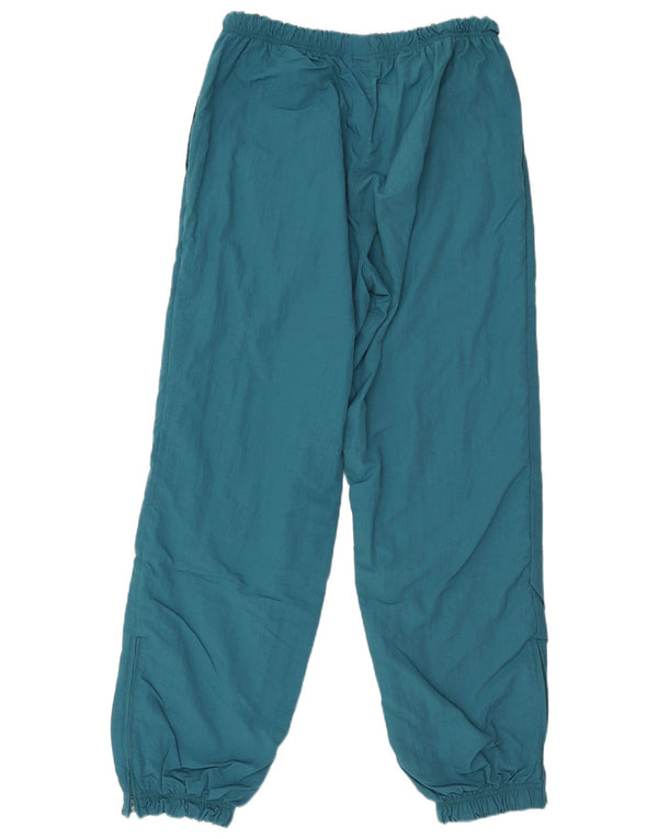 Vintage Mens Tracksuit Trousers Joggers Large  Turquoise Polyamide