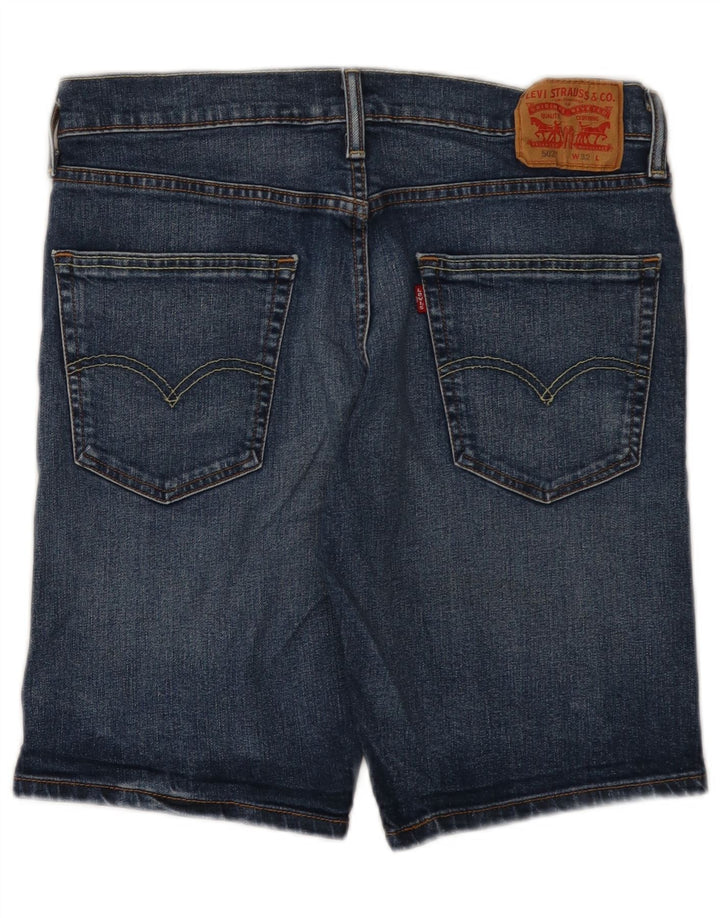 LEVI'S Mens 502 Denim Shorts W32 Medium Blue Cotton
