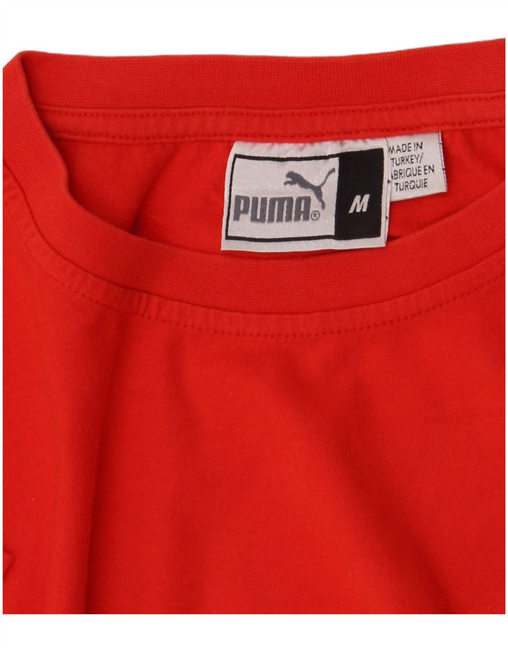 Puma Mens Graphic T-Shirt Top Medium Red