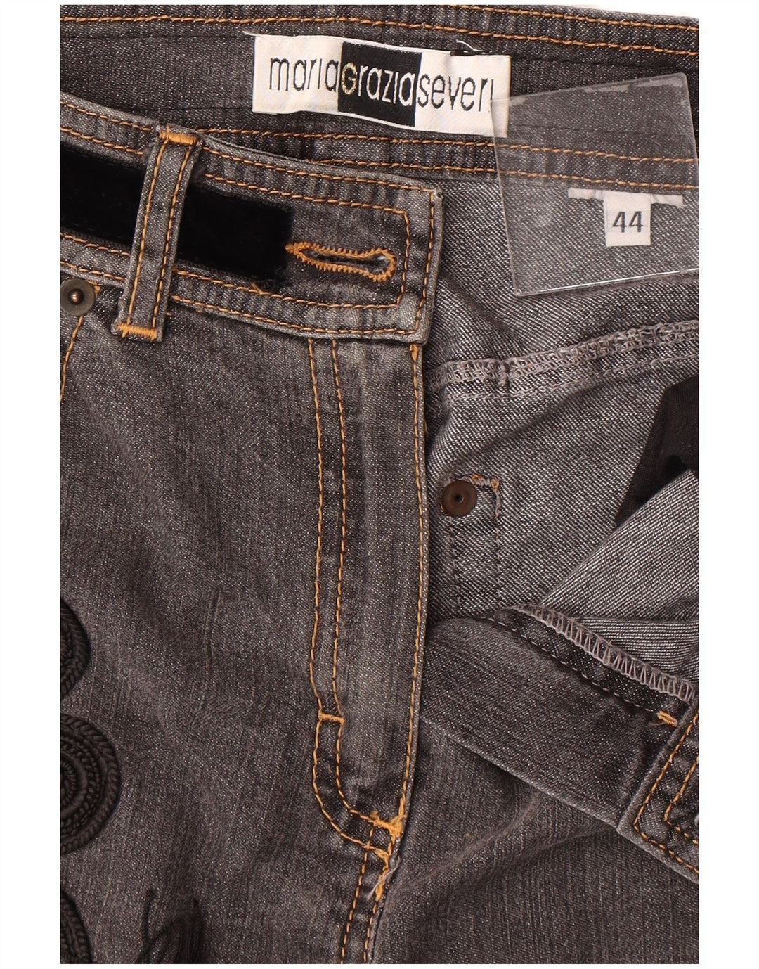 MARIA GRAZIA SEVERI Womens Bootcut Jeans IT 44 Medium W32 L31 Grey